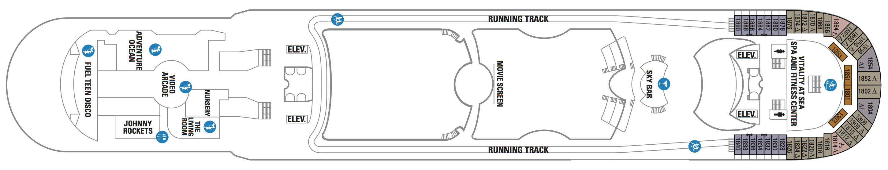 Royal Caribbean Freedom Of The Seas Deck Plan - Cruise Gallery